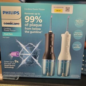 Philips Sonicare Cordless Power Flosser Dual Pack - Black and White